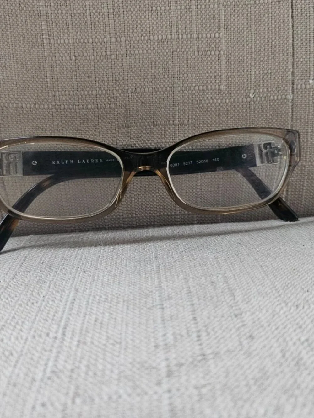 Ralph Lauren Eyeglasses Frame Tan/Dark Tortoise Eyewear RL6081 Made in Italy